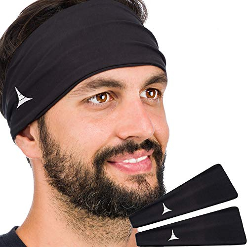 French Fitness Revolution - Dehnbares Sport-Stirnband Männer & Frauen - Schweißband zum Laufen, Radfahren, Basketball, Yoga, Fitness - feuchtigkeitsableitendes Workout-Haarband