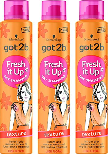 Schwarzkopf Got2b Fresh It Up Texture Trockenshampoo 200 ml, 3 Stück