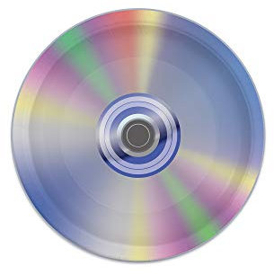 90's Retro CD Round Plates, 9 - 8 Pcs.