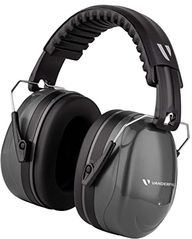 Vanderfields Cascos Antiruido Adultos 33dB, Cascos Cancelación de Ruido, Cascos Insonorizados para Estudiar, Auriculares Aislantes Ruido, Protector Auditivo, Para Trabajo, Construcción, Tiro Deportivo