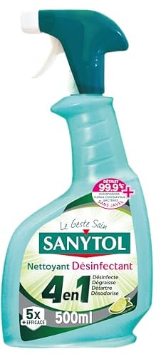 Sanytol Nettoyant Désinfectant Protection 4 Actions Fresh 500 ml