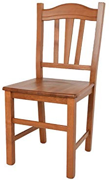 t m c s Tommychairs - Sedia modello Silvana per cucina bar e sala da pranzo, robusta struttura in legno di faggio color ciliegio e seduta in legno