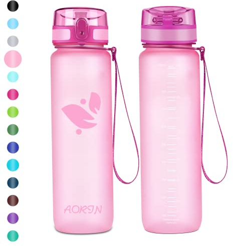 AORIN Gourde Sport - 500ml - BPA-Free & Anti-Fuite Flip/Appliquer à Bouteille d'eau pour Enfant,Adultes,Salle de Sport, Sport de Plein air