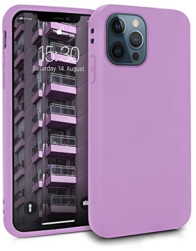 MyGadget Cover per iPhone 12 | 12 Pro - Custodia Protettiva in Silicone Morbido – Case TPU Flessibile - Ultra Protezione Antiurto & Antigraffio - Lilla