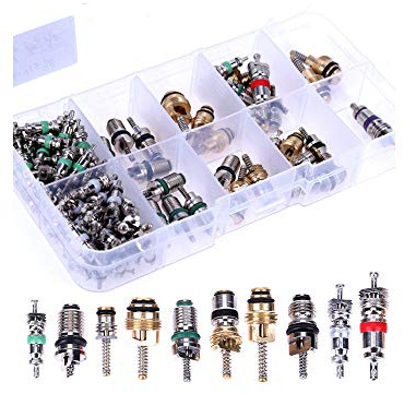 100Pcs/box R134A Auto A/C Kern Ventile Automotive Klimaanlage Sortiment Kit