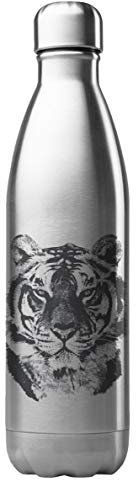 Gourde Isotherme Personnalisée 500 ml – Acier Inoxydable – Thermos Chaud/Froid – Bouteille Réutilisable Écologique – Cadeau Unique avec Prénom & Illustration Tigre – Fabrication Française (N°1)