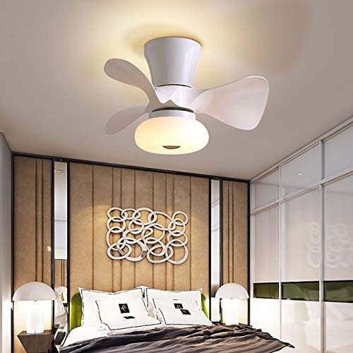 Infantil Dormitorio Ventilador Techo Con Luz Reversible Con Mando 6 Velocidades Regulable LED Lamparas Ventilador De Techo 64W Con Temporizador Moderno Silencioso Ventilador Techo Con Luz,F
