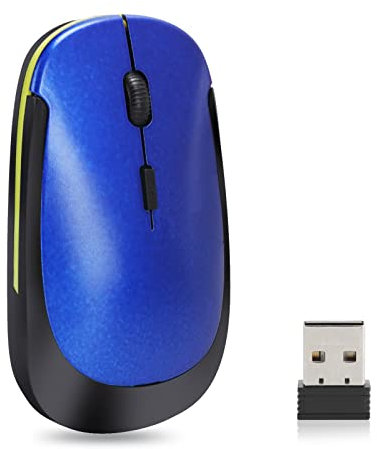Zunate Drahtlose Maus für Laptop, 2,4 G USB Mute Mouse Computermaus mit USB-Empfänger, 3 Einstellbare DPI, 4-Tasten-Schnurlose Maus Drahtlose Mäuse für
