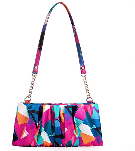 JURLEA Pochette Borse Regalo Donna Fantasia in Raso di Seta adatte per feste, matrimoni e compleanni Sacchetti (MH1, Colorato-MH1)