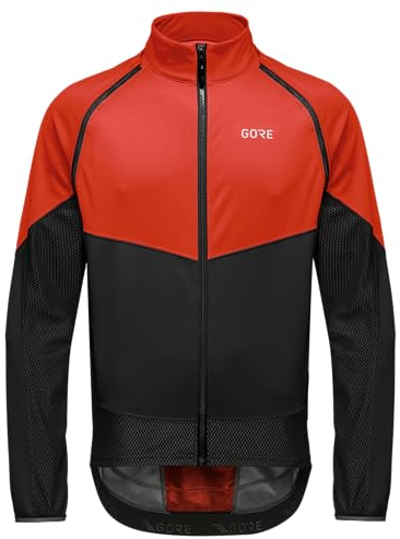 GORE WEAR Men's Cycling Jacket Phantom, GORE-TEX INFINIUM, Fireball/Black, XL