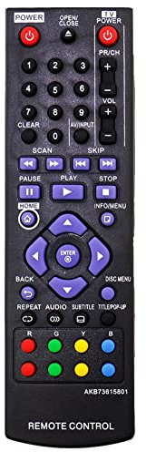 AKB73615801 Ersatz Fernbedienung Fit für LG Blu-ray Disc DVD Player BP120 BP125 BP200 BP220 BP220N BP320 BP320N BP325W