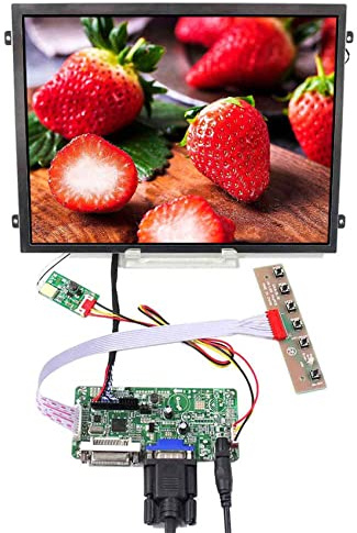 VSDISPLAY 10,4 Zoll VS104T-003A 500nit 1024x768 LCD Display 30 Pin LVDs | und DVI VGA LCD Controller Board