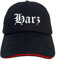 Harz Cappy - Altdeutsch Bedruckt - Schirmmütze - Schwarz-Rotes Cap OneSize-SchwarzRot