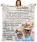 ACCZ Kuscheldecke Flauschige Personalisierte Decke Geschenke An Meine Tochter, Mutter für Tochter Luftpost Positiv Ermutigen Decke(deutsch), Super Weiche Decke 150 * 220CM