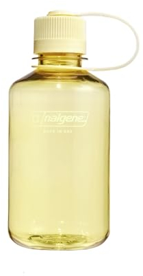 Nalgene Sustain Tritan BPA-Free Water Bottle Made with Material Derived from 50% Plastic Waste, 16 OZ, Narrow Mouth, Butter
