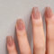 Square Press on Nails Short, 24Pcs Nude French Tips False Nails Glossy Stick on Nails with Designs, Acrylic Glue on Nail Artificial Finger Manicure Fake Nails for Women and Girls