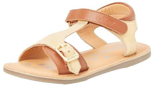 KICKERS Garçon Fille DIAZZ Sandale, Camel Or, 26 EU