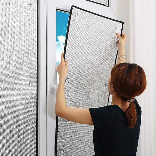 Pellicola per Vetri Finestre Privacy,Protezione dal Freddo Porte E Finestre Tenda Calda Domestica oscurante Freddo protezione dal freddo Essenziali per L'inverno (40x100cm/16x39in)