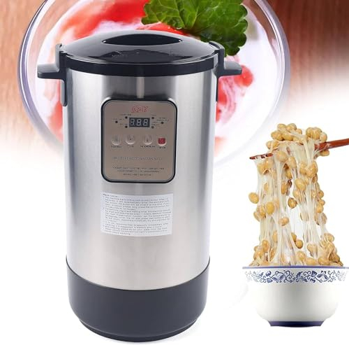 Yogurtera de 12 litros, Fermentadora Eléctrica de Acero Inoxidable para Hacer Vino Dulce con Función de Conservación del Calor para Enzimas Kichmi, Masa de Arroz