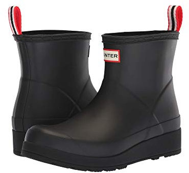 Hunter Play - Stivali da pioggia corti da donna, nero, 42 EU
