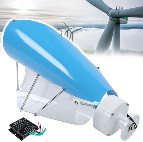 Aerogenerador Vertical de 5000 W con Controlador, Kit de generador de turbina eólica para terraza, Marina, Autocaravana, Barco,48V