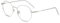 Firmoo Blue Light Blocking Reading Glasses 0.50 for Women/Men, Silver Vintage Irregular Eyewear Reader