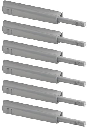 LOOTICH Push to Open Magnético Pestillos Invisiblede de Puerta Resorte Pargo Primavera con Cierre a Presión Automático Capturas para Puerta de Muebles Armario de Cocina Bisagra Puertas 6 Unidades