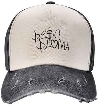 Herren Retro Cowboy Hut Peso Pluma Logo Trucker Hut Vintage Distressed Baumwolle Hip Hop Casquette Kopfbedeckung Unisex Stil Sommer Verstellbare Mützen Hut das Geschenk