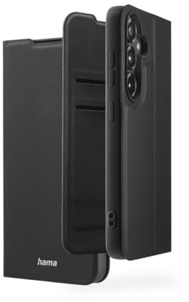 Hama Handyhülle für Samsung Galaxy S25+ (Handytasche, Etui mit Kartenfach, Standfunktion, zum Aufstellen, extra Schutz von Display und Kamera, Magnet, Klapphülle, weich) schwarz