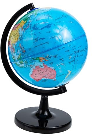 ifundom Globe Décoratif Terrestre Modèle Éducatif pour Bureau Et Décoration De Maison Accessoire De Géographie avec Base Solide