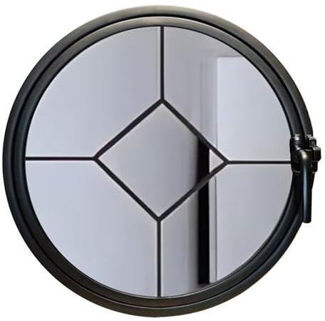 GUQASDV Fenêtre Coulissante Rotative À 360°, Hublot Rond en Verre, Hublot Rotatif De Remplacement en Alliage D'aluminium, Hublot Rotatif en Verre Trempé(80cm/31.4in)