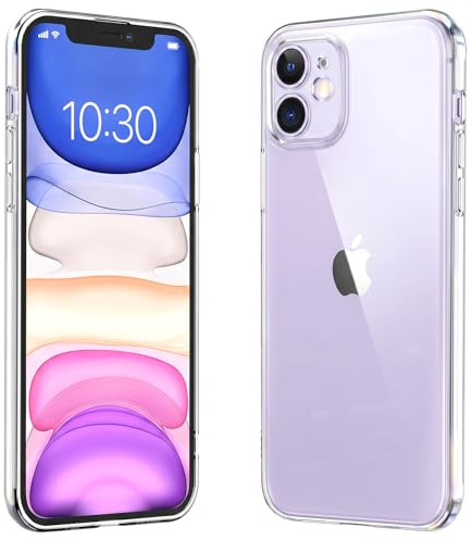 caslord Hülle Kompatibel mit iPhone 11, weiche TPU Transparent Stoßfest Schutzhülle Durchsichtige Kratzfest Handyhülle Case Cover