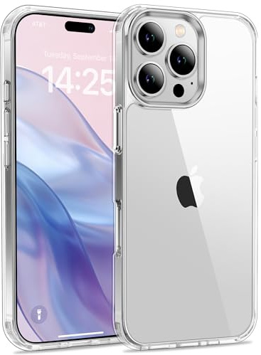 USLAI Case for iPhone 16 Pro Max, Clear | Anti-Yellowing, Scratch Resistant Hard Back, Shockproof & Military‑Grade Drop Protection