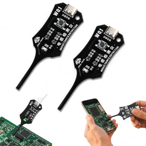 2PCS Inductance Tester XA5 for PCB Motherboard Repair, Electromagnetic Induction Coil Detector, Portable Inductor Tester, Inductance Meter for Electronic Maintenance, Circuit Board Diagnostic Tool