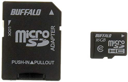 Buffalo RMSD-16GC10AB Adaptateur Carte Micro SDHC Classe 10 16 Go