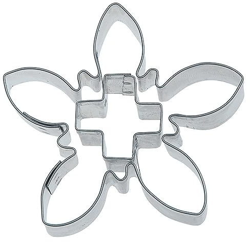 Städter Ausstecher Edelweiss mit Kreuz 6,5 cm Edelstahl