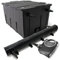 Wiltec Komplettset: CBF-550 Teichfilter bis 60000 L Teichfilteranlage als Durchlauffilter, NEO10000 SuperECO Teichpumpe 10000l/h 80W, CUV-272 Teichklärer UVC Klärer mit 72W