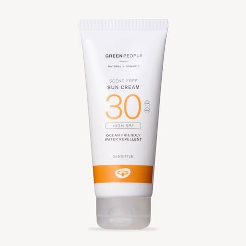 Green People Sonnencreme ohne Duftstoffe SPF30 - Reisegröße - Gesicht & Körper - Für empfindliche Haut & Hitzeausschlag - Riff-sicher & Tierversuchsfrei - 100ml