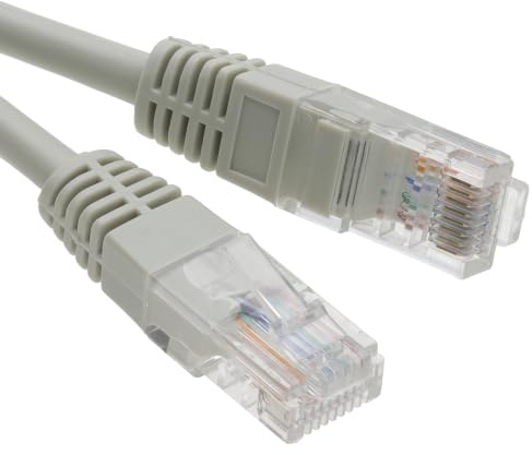kenable Grey Network Ethernet Cable RJ45 Cat5e UTP Patch Lead 26AWG Copper Clad Aluminium 1m