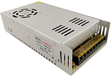 JOYLIT Fuente Alimentación 24V 15A 360W, AC Transformador 110V 220V a 24V DC 15Amp Potencia Alimentacion para la Tira de LED, CCTV, Impresora 3D