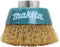Makita D-39746 - Cepillo de alambre de 60 mm insercion m14 con forma copa ondulada de acero latonado 0,3 mm