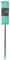 JVL Super-Absorbent Microfibre Extendable Flat Floor Mop, Turquoise/Grey