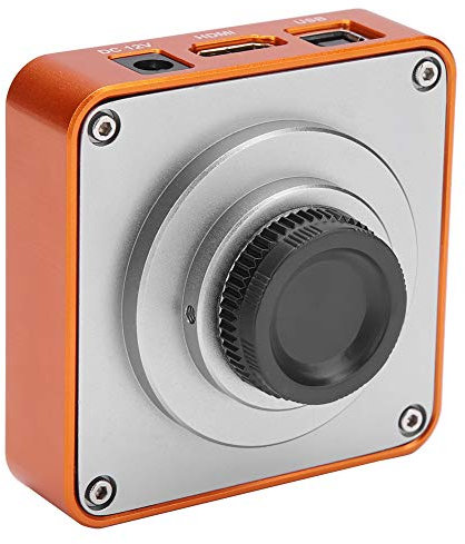 Mikroskop Kamera Set, HDMI USB C-Mount Industrie Mikroskop Kamera 21MP CMOS-Sensor 2K 1080P HD Videokamera Unterstützt bis zu 64 GB TF-Karte, 220V