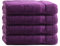 Class Home Collection Frottee Handtücher 50x100 cm – 4er Set Handtuch – Besonders weiche & saugfähige Handtücher aus 100% Baumwolle mit Aufhänger – Aubergine