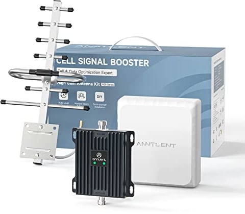 ANNTLENT Empfangsverstärker Handy Verstärker 4G LTE 800Mhz 2600Mhz Mobilfunk Verstärker Band 20/7, Signalverstärker 4G Alle Netze Data Repeater T-Mobile,Vodafone,O2-Unterstützung Aller Telefonisten