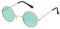 Ultra Monture Dorée avec Verres Verts Lunettes de Soleil Rondes UV400 pour Hommes et Femmes Petite Lunettes Rondes Rétro Unisexes avec Charnières Confortables à Ressort Lunettes de Soleil Circulaires