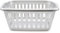 CABLEPELADO Cesta Ropa Rectangular plástico, cesto lavandería, Canasta Colada, Cesta para la Colada de plástico, 57 cm largo x 38 cm ancho x 25 cm alto, Plástico, Con asas, Gris