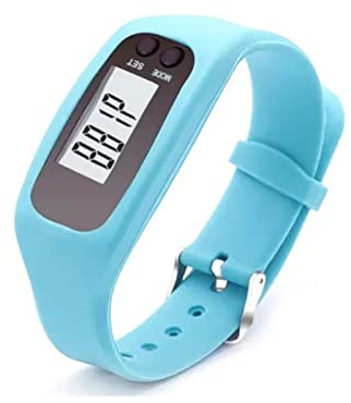 IRON JF Aktivitätstracker Armband, Schrittzähler ohne app und Handy kein Bluetooth Pedometer Fitness Uhr Schrittzähler Sportuhr Band Fitness Tracker (Color : Blau, Size : 24 * 3)