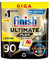 Finish Ultimate Plus Lemon Capsules Lave-vaisselle, 90 Pièces