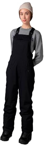 Rossignol Damen-Skihose, wasserdicht, atmungsaktiv, mit Mehreren Taschen, Schwarz, Größe M